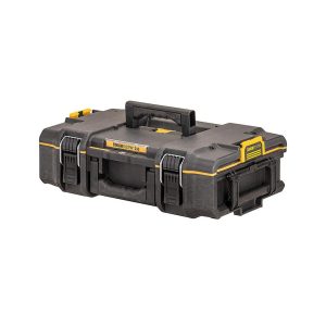 Dewalt DS166 TOUGHSYSTEM 2.0 Toolbox With 2 Large Removable Organiser Cups - Black/Yellow