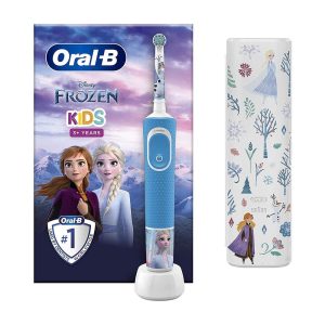 Oral-B Disney Frozen Kids Electric Toothbrush 2 Stickers And 2 Modes With Exclusive Travel Case – Blue
