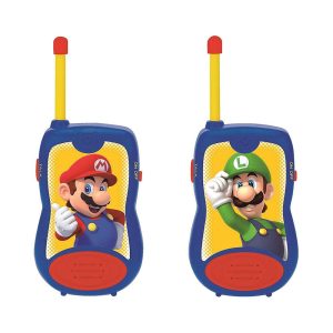 Lexibook Super Mario And Luigi Brothers Nintendo Walkie-Talkies With 120M Transmission Range - Blue/Red
