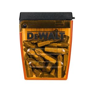 Dewalt PZ2 25mm Standard Tic Tac Screwdriver Bit Set With Flex Tough Case – 25 Piece