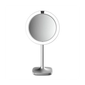 HoMedics Twist Illuminated Magnifying LED Beauty Mirror With Approach Sensor Round - Silver