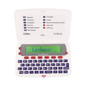 Lexibook Collins English Electronic Dictionary With Thesaurus Definitions Conjugation - Blue/White
