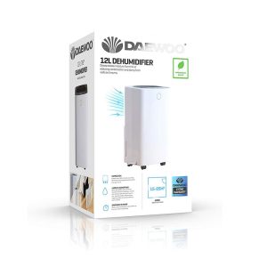 Daewoo 12 Litre Dehumidifier – White