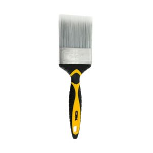 Coral Shurglide Paint Brush With No Loss Of Bristle SRT Paintbrush Head 3 Inch - Yellow/Black