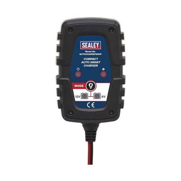 Sealey Compact Smart Trickle Charger And Maintainer 1A 6/12V - Black - Image 5