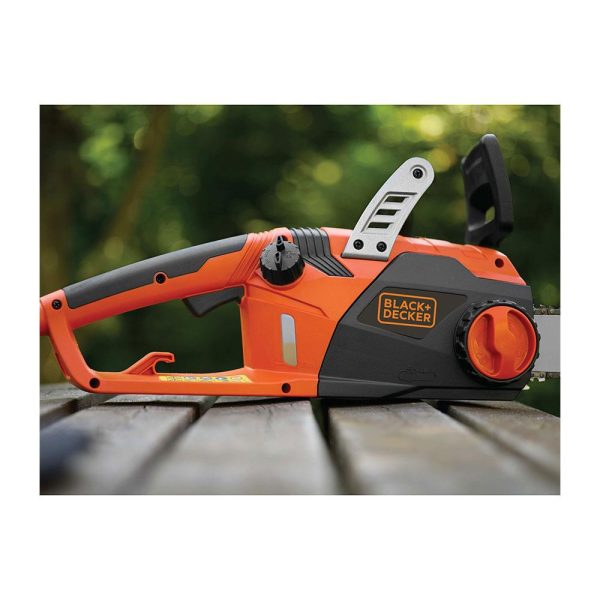 Black & Decker Corded Chainsaw 2200W 45cm With Anti Vibration System And Chain Brake System - Orange/Black BECS2245-GB - Image 5