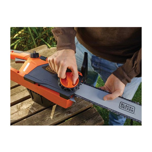 Black & Decker Corded Chainsaw 2200W 45cm With Anti Vibration System And Chain Brake System - Orange/Black BECS2245-GB - Image 6