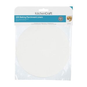 KitchenCraft Round 20cm Siliconised Baking Parchment Papers