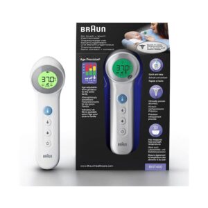 Braun No Touch + Touch Forehead Thermometer With Age Precision - White