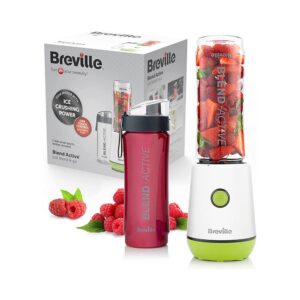 Breville Blend Active Personal Blender And Smoothie Maker With 2 Portable Blend Active Bottles 600ml - Green