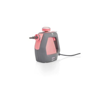 Swan Lynsey TVs Queen Of Clean Handheld Steam Cleaner With 9 Piece Accessory Kit – Pink/Grey