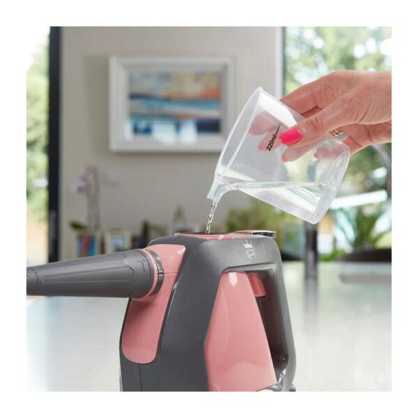 Swan Lynsey TVs Queen Of Clean Handheld Steam Cleaner With 9 Piece Accessory Kit - Pink/Grey - Image 17