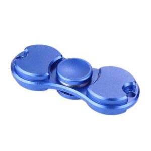 Fidget Hand Finger Spinner Metal 2 Sided Fast Bearing Stress Toys - Blue