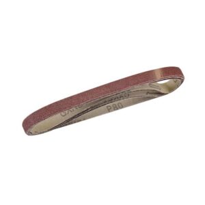 Silverline Sanding Belts 13 x 457mm 80 Grit - 5 Piece