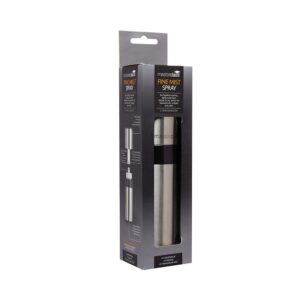 KitchenCraft MasterClass Oil Mist Sprayer Bottle Stainless Steel Pump Action 150ml - Silver