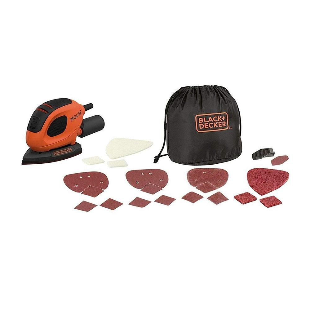 55W Mouse Sander with 15 Accessories in Softbag