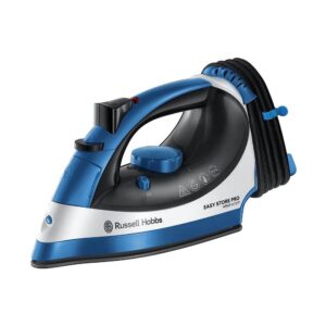 Russell Hobbs Easy Store Wrap And Clip Steam Iron 2400W 320ml Water Tank – Blue