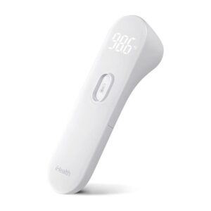 iHealth No-Touch Forehead Digital Infrared Thermometer With 3 Ultra-Sensitive Sensors - White