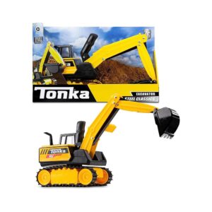 Tonka Steel Classics Mighty Excavator Kids Construction Toys