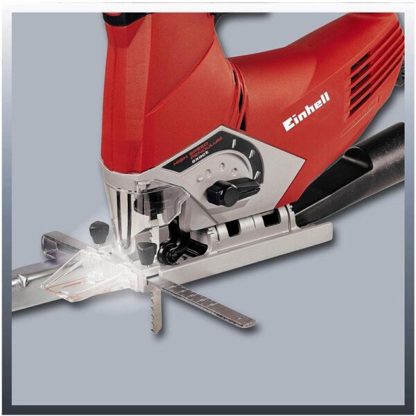 Einhell TE-JS 100 Electric Jigsaw 750W Pendulum Action 100mm Cutting Depth - Red/Black - Image 3