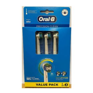 Oral-B Precision Clean Electric Toothbrush Heads Value Pack 3 Heads - White