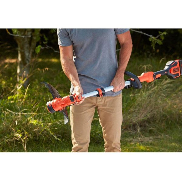 Black & Decker 36V Cordless String Trimmer 33cm 7300 RPM Bare - Black/Orange - Image 4