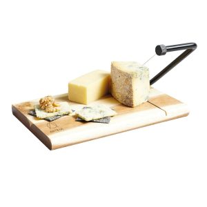 KitchenCraft Artesa Acacia Wood Wire Cheese Slicer Board