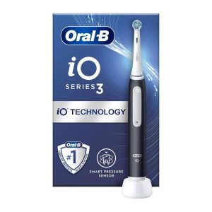 Oral-B iO Series 3 Electric Toothbrushes 3 Modes With Teeth Whitening 1 Tooth Brush Head - Black