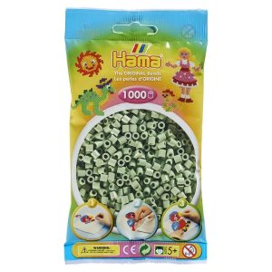 Hama 1000 Midi Beads In Bag Cylindrical Plastic - Eucalyptus