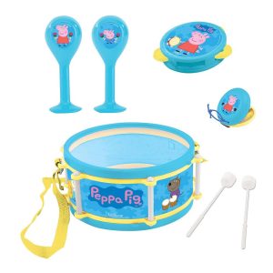 Lexibook Peppa Pig Musical Instruments Set 7 Piece Set – Blue/Yellow