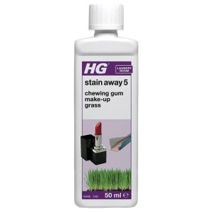 HG Stain Away No 5 For Chewing Gum Make-Up Grass Clothing Spot Treatment Tackles Removes Pen Marks - 50ml