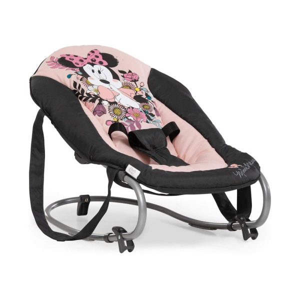 Hauck Disney Rocky Baby Rocker Bouncer Adjustable Backrest Seat Belt And Carry Handles - Minnie Sweetheart - Image 3