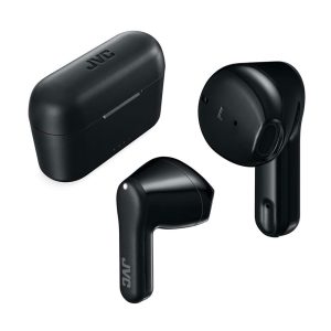 JVC True Wireless Bluetooth Earbuds With Charging Case – Black