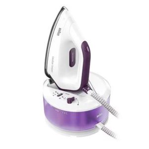 Braun CareStyle Compact Steam Generator Iron 2400W 1.5 Litres Water Tank - White/Violet