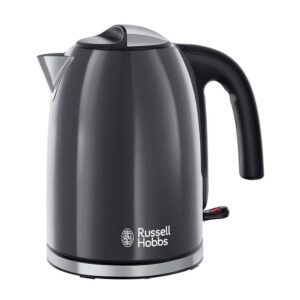 Russell Hobbs Colours Plus Electric Jug Kettle Stainless Steel 3000W 1.7 Litres - Grey