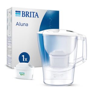Brita Aluna Water Filter Jug 2.4 Litres With 1 x Maxtra PRO All-In-1 Water Filter Cartridge - White