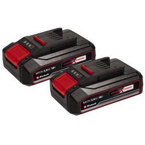 Einhell Power X-Change 18V 2.5Ah Lithium-Ion Battery 720W - Twin Pack