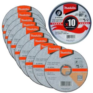 Makita Thin Cutting Cut-Off Wheel Grit WA60T 115 x 1.2 x 22.23mm - Pack of 10