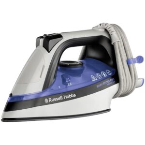 Russell Hobbs Easy Store Pro Wrap And Clip Steam Iron 2400W 320ml Water Tank - Blue/White/Black