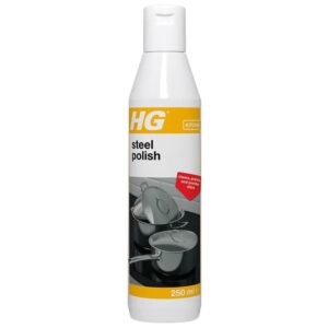 HG Steel Polish Fast Acting Stainless Steel 3-In-1 Cleaner Shines And Protects - 250ml