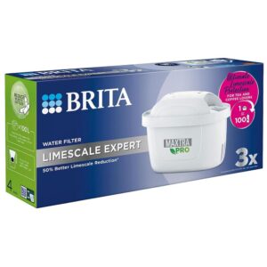Brita Maxtra Pro Limescale Expert Water Filter Cartridge 3 Pack - White