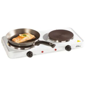 Fine Elements Double Hot Plate Stainless Steel 2500W - White