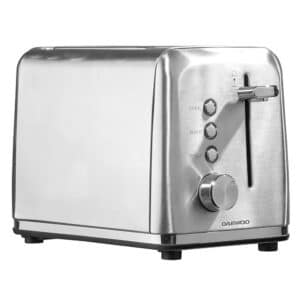 Daewoo Kensington 2 Slice Toaster Stainless Steel 850W - Silver