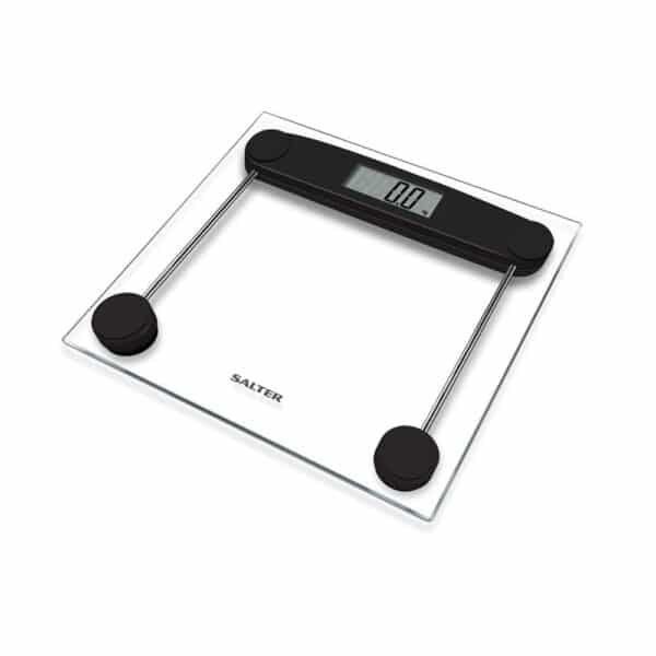 Salter Compact Glass Electronic Bathroom Scale 180kg Capacity - Clear - Image 2