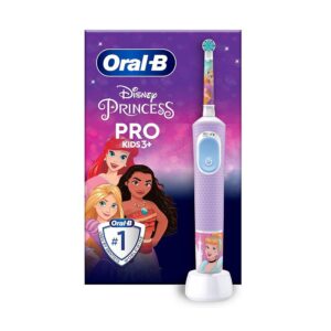Oral-B Disney Princess Vitality Pro Kids Electric Toothbrush 2 Modes - Purple