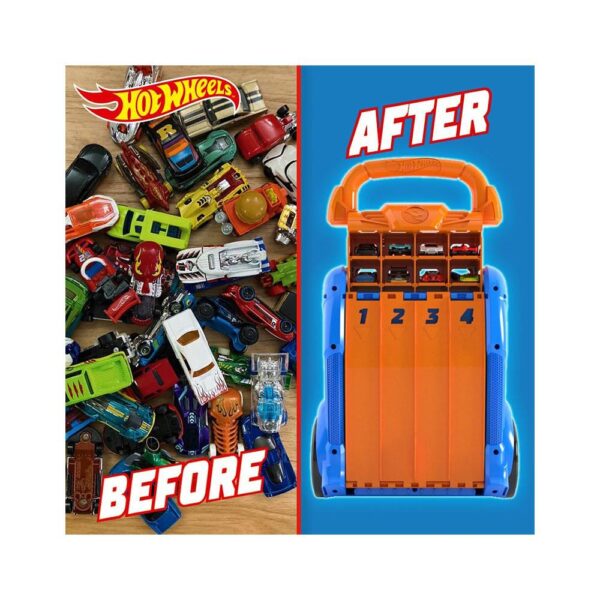 Hot Wheels Multilauncher Ultra Racing Car Case Stores Up To 20 Cars - Multicolour - Image 5