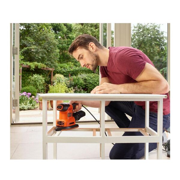 Black & Decker 4-In-1 Corded Multi-Sander 200W 240V - Orange/Black - Image 4