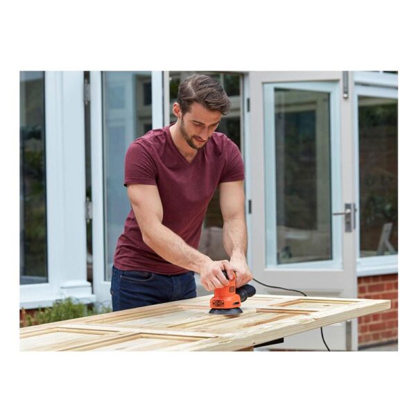 Black & Decker 4-In-1 Corded Multi-Sander 200W 240V - Orange/Black - Image 9