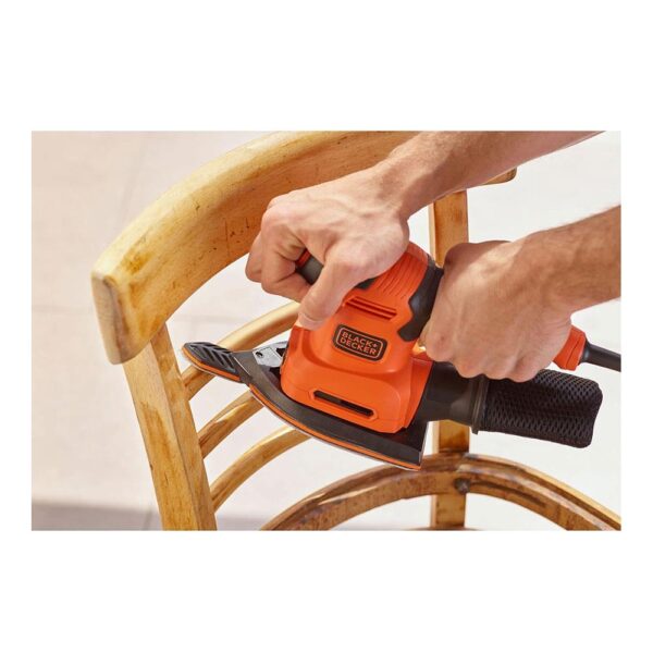 Black & Decker 4-In-1 Corded Multi-Sander 200W 240V - Orange/Black - Image 11