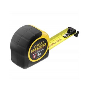Stanley FatMax Blade Armor Magnetic Measure Tape 5 Metres 16ft Metric Only - Yellow/Black